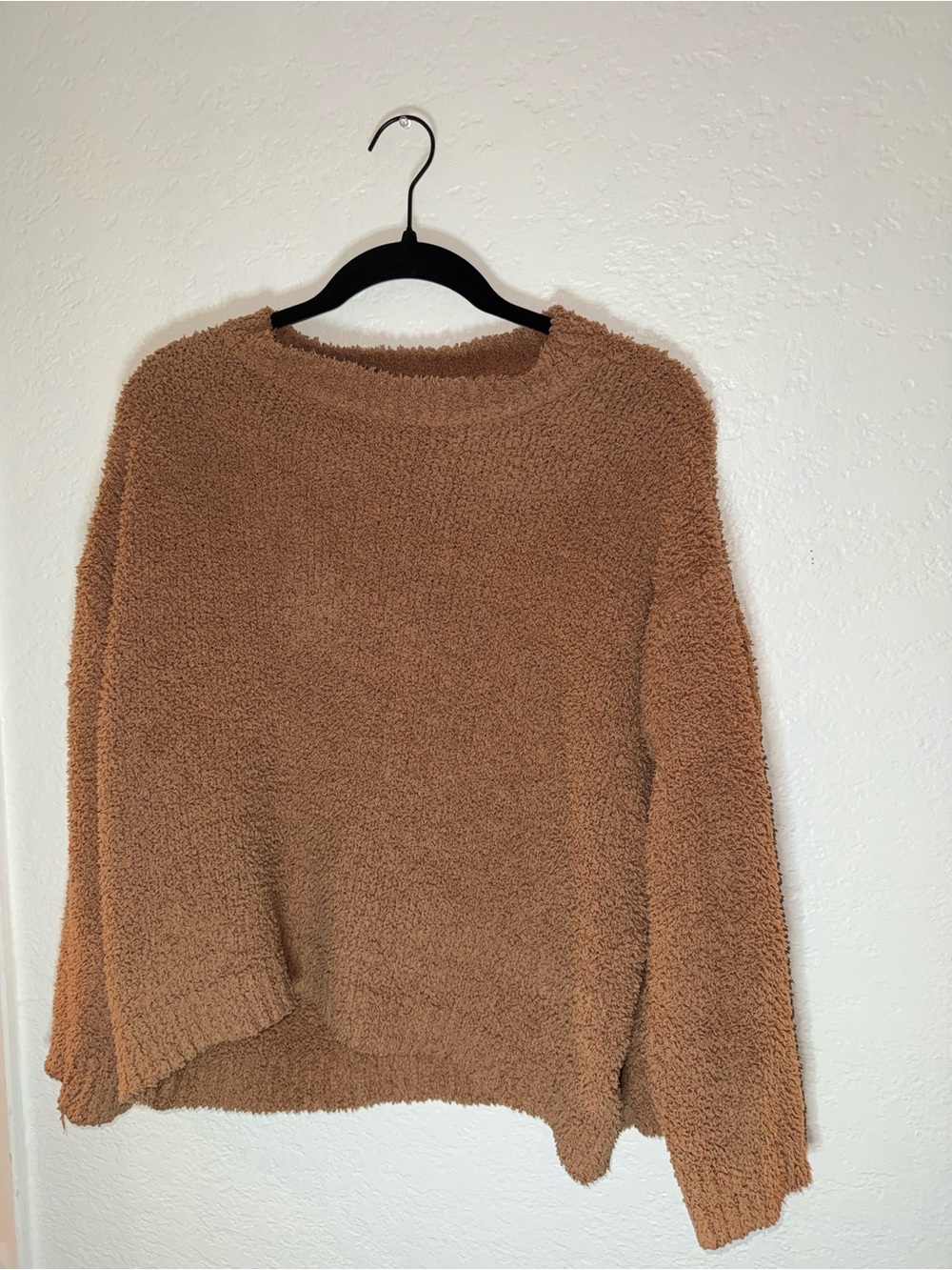 Dress Forum Cozy Teddy Pullover Sweater - Brown